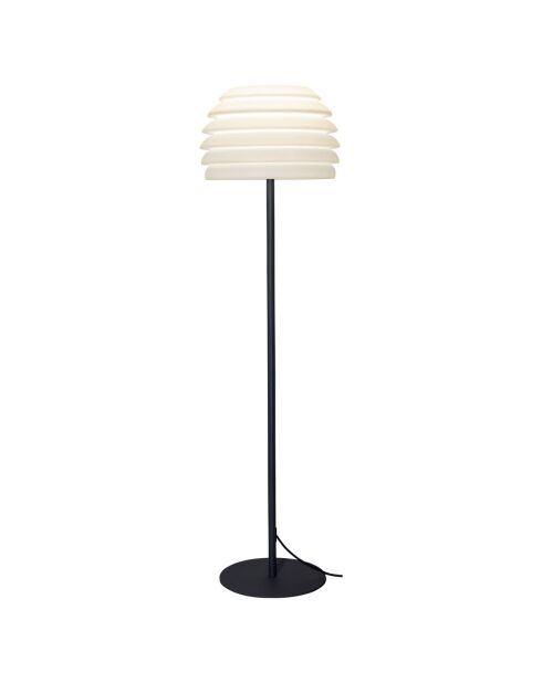 Lampadaire Champi résine 230V noir/blanc
