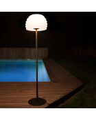 Lampadaire Champi résine 230V noir/blanc