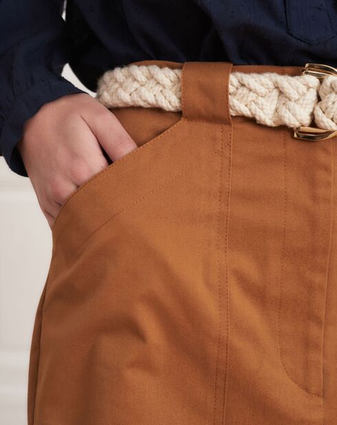 Gonna Jordan in cammello