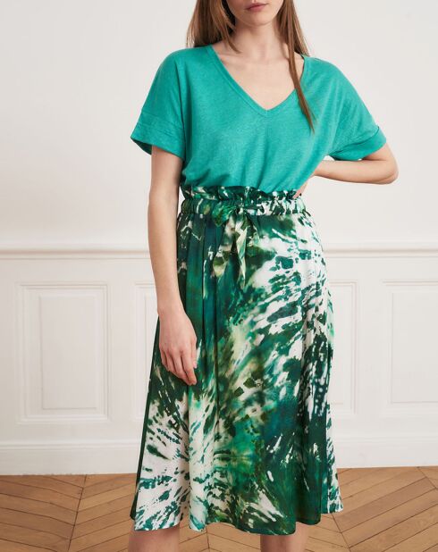 Joris grüner Rock mit Krawatte