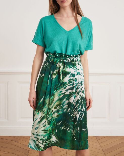 Joris grüner Rock mit Krawatte