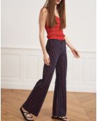 Top en maille Marcelle rouge