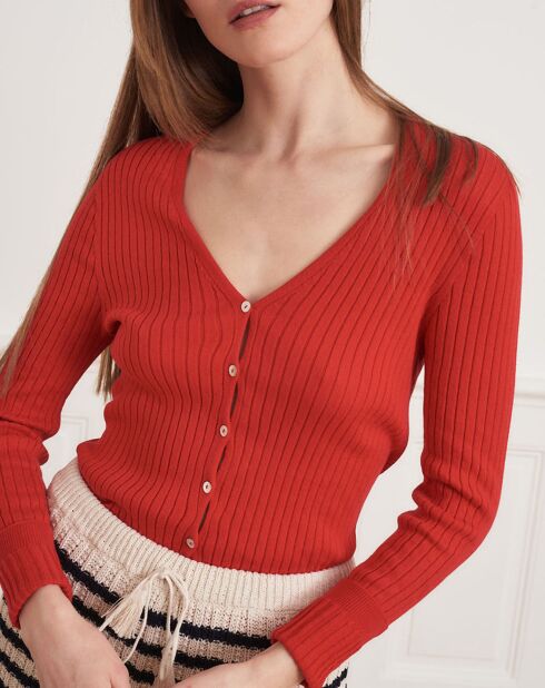 Gilet Micha rouge
