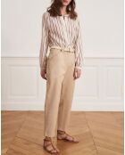 Pantalon droit Patrice beige