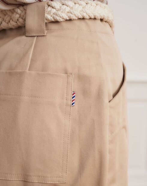 Pantaloni dritti beige Patrice