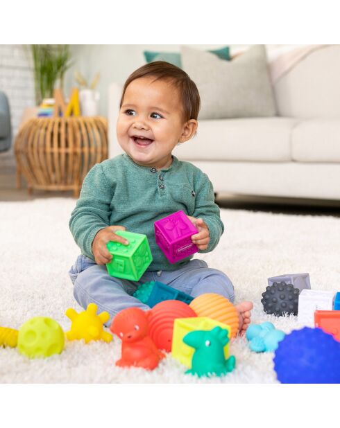 Coffret d'activité balles, blocs & compagnons