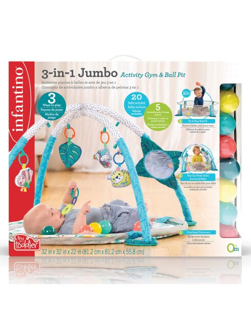 3-in-1-Bällebad und Spielplatz - Geburt und +