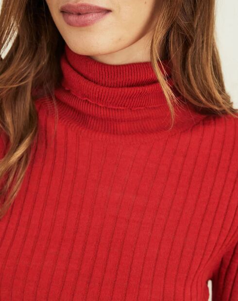 Pull en Laine mélangée Prestige rouge