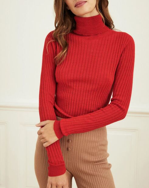 Pull en Laine mélangée Prestige rouge