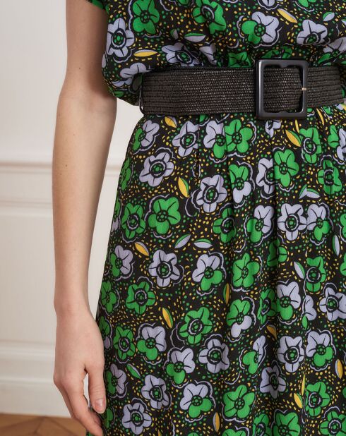 Robe Rachel capucine multicolore