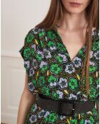 Robe Rachel capucine multicolore