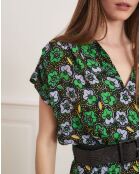 Robe Rachel capucine multicolore