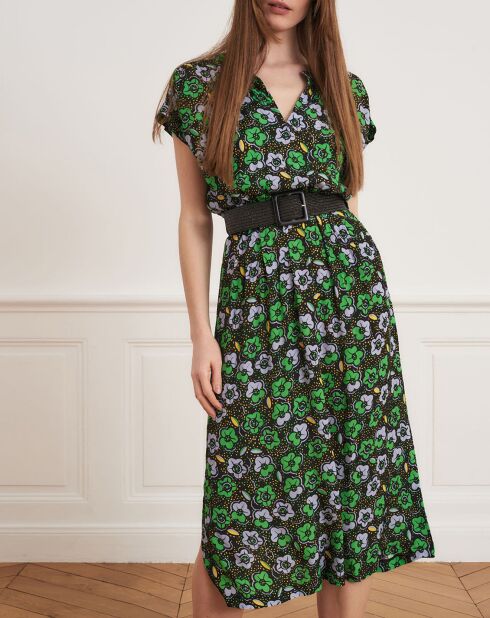 Robe Rachel capucine multicolore