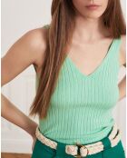 Top en maille Maya menthe