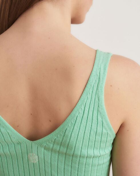 Top en maille Maya menthe