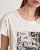 T-Shirt Terry écru