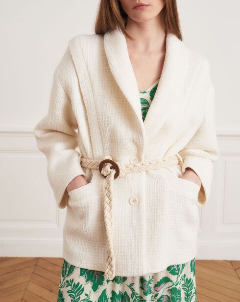 Veste en Laine mélangée Valentin écrue