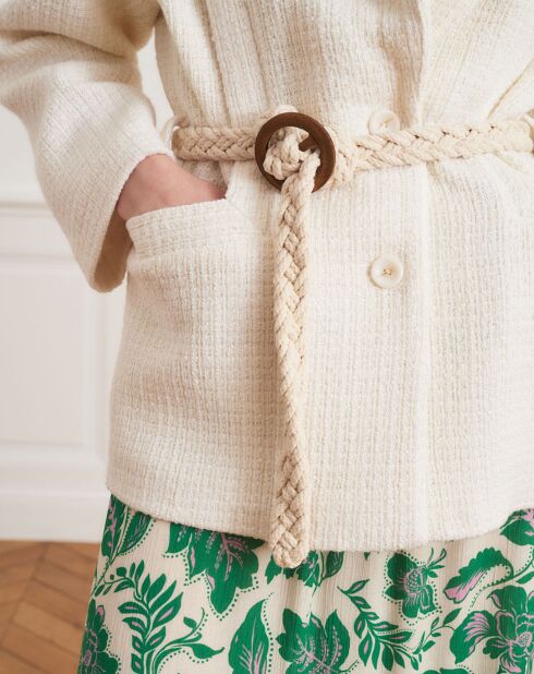 Veste en Laine mélangée Valentin écrue