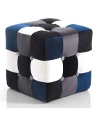 Pouf kaleidos multicolore - 35x35x35 cm
