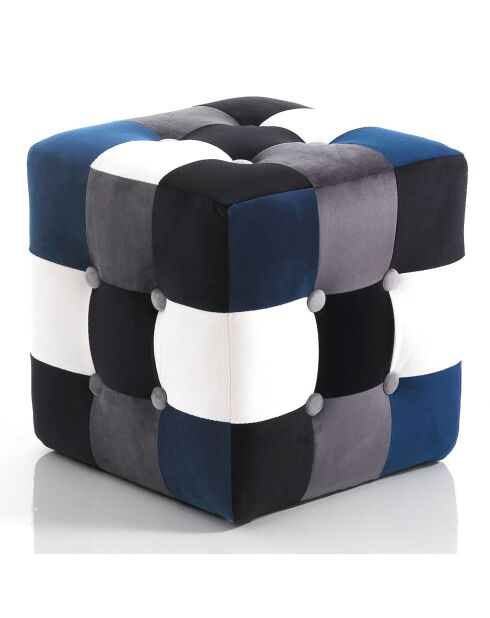 Pouf kaleidos multicolore - 35x35x35 cm