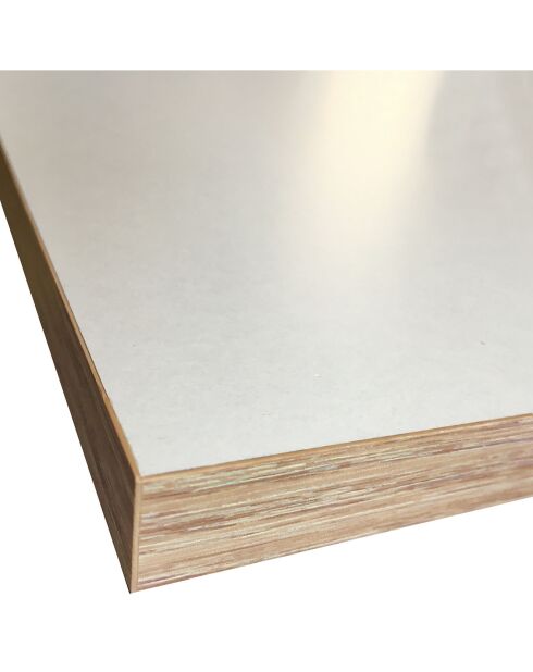 Bibliothèque random-b bois/blanc - 160x115x28 cm