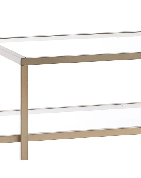 Etagère murale fast big noir/doré - 84x118x38 cm