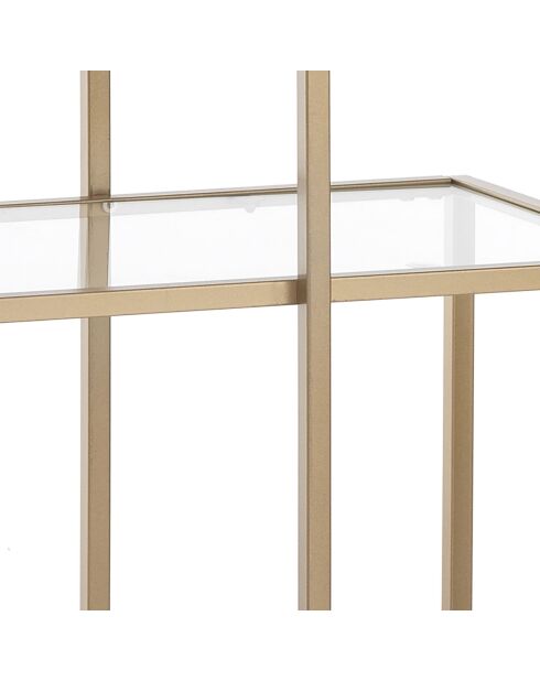 Etagère murale fast big noir/doré - 84x118x38 cm