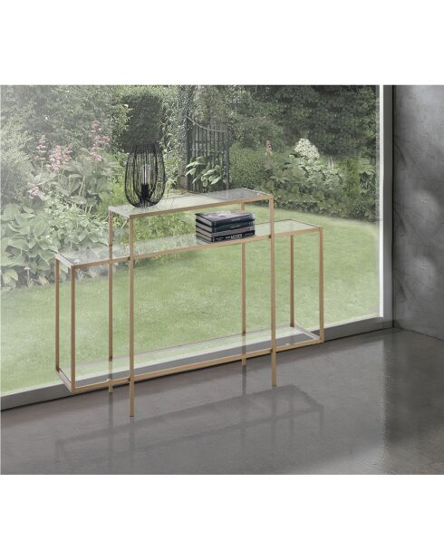 Etagère murale fast big noir/doré - 84x118x38 cm