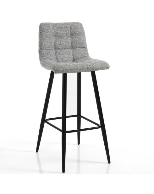 Tabouret toffee gris/noir - 104x44x50 cm