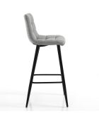 Tabouret toffee gris/noir - 104x44x50 cm