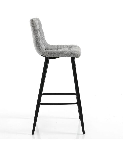 Tabouret toffee gris/noir - 104x44x50 cm