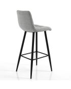 Tabouret toffee gris/noir - 104x44x50 cm
