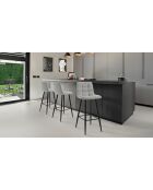 Tabouret toffee gris/noir - 104x44x50 cm