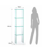 Colonne new blanko transparente - 35x22x149 cm