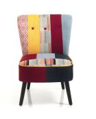 Fauteuil kaleidos-l multicolore - 56x68x81 cm