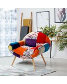 Fauteuil kaleidos-f multicolore - 74x84x69 cm