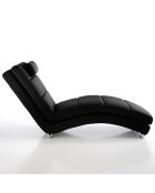 Chaise longue sofia noire - 85x62x172 cm