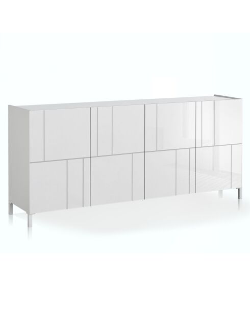 Grand buffet eddy random blanc - 84x174x40 cm