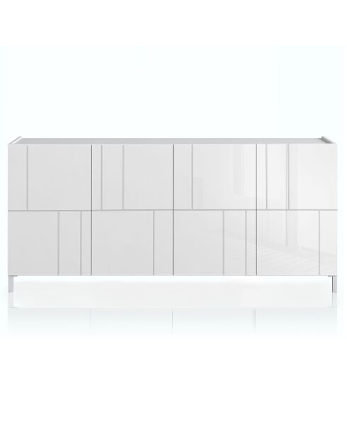 Grand buffet eddy random blanc - 84x174x40 cm