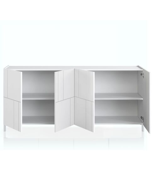 Grand buffet eddy random blanc - 84x174x40 cm