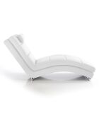 Chaise longue sofia blanche - 85x62x172 cm
