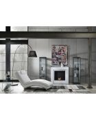 Chaise longue sofia blanche - 85x62x172 cm