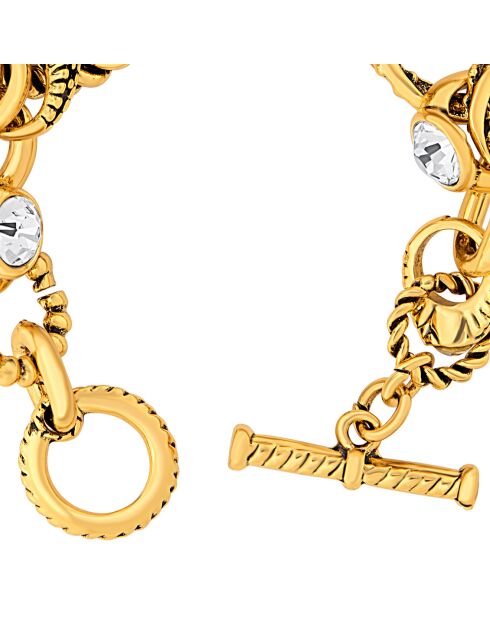Bracelet Parisian doré/blanc