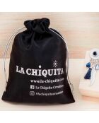 Pochon Luxe La Chiquita Satin Noir Taille S  noir - 10x14 cm