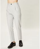 Pantalon Leno blanc/marine