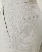 Pantalon Leno blanc/marine