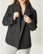 Manteau en Laine mélangée Nova anthracite