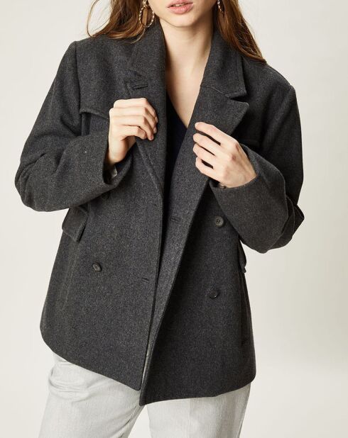 Manteau en Laine mélangée Nova anthracite