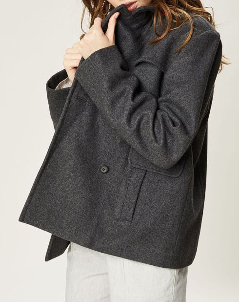 Manteau en Laine mélangée Nova anthracite