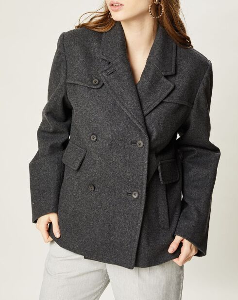 Manteau en Laine mélangée Nova anthracite